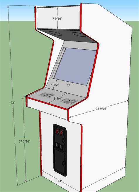 My First SketchUp Arcade Cabinet build 